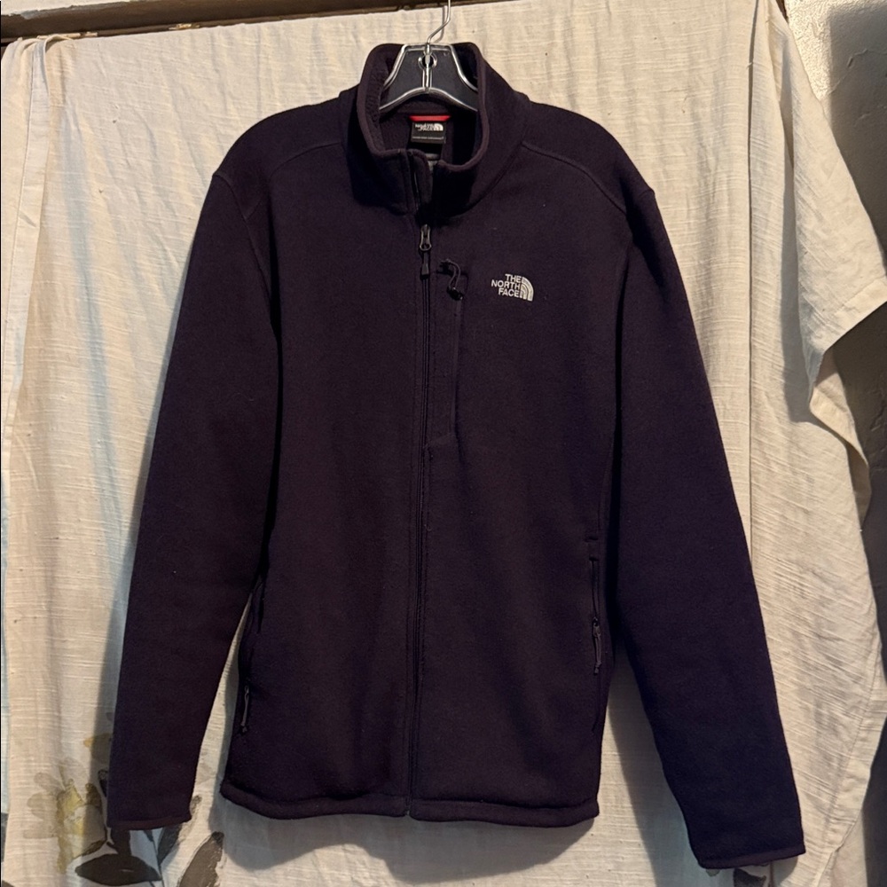 The North Face Purple  Fleece Zip-up Jacket for men in XL